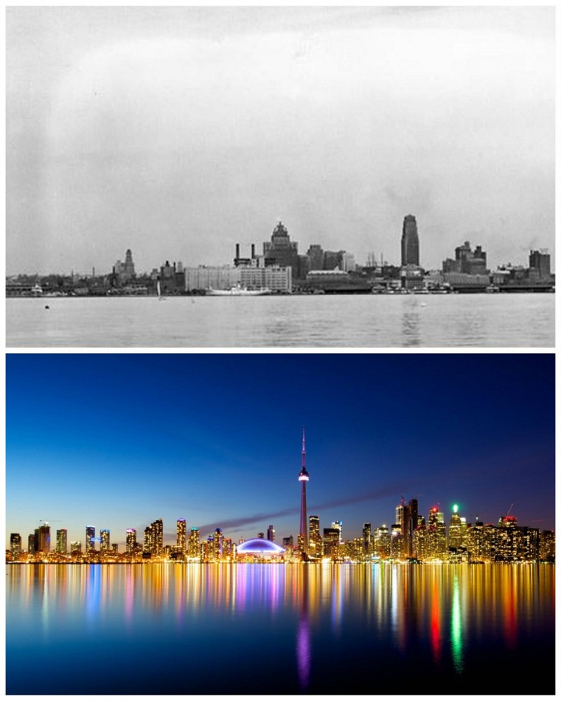 toronto-canada-1940-vs-now